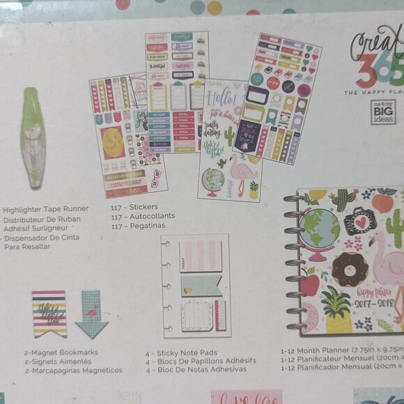 NWT Back School Happy Planner Classic Student Box Kit 2017 Outdated Highlighter - Picture 8 of 9
